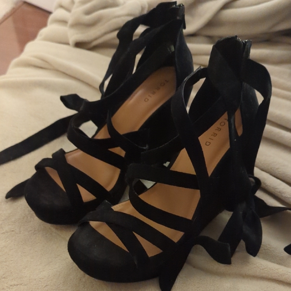 Torrid Women's Black Strappy Heels